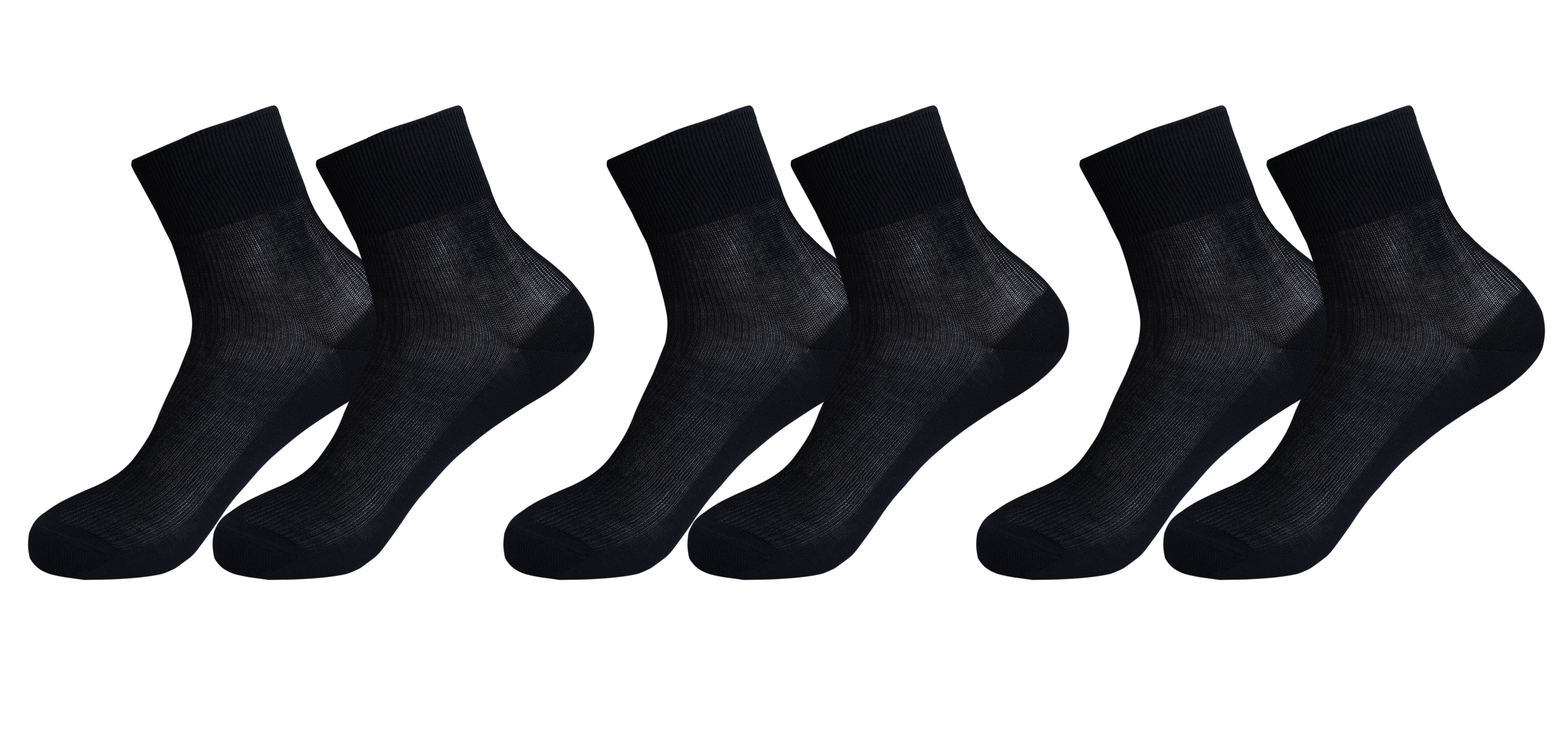 tittimitti® 100% Mercerized "Filo di Scozia" Cotton Men's Dress & Trouser Socks 3-Pack. Made in Italy