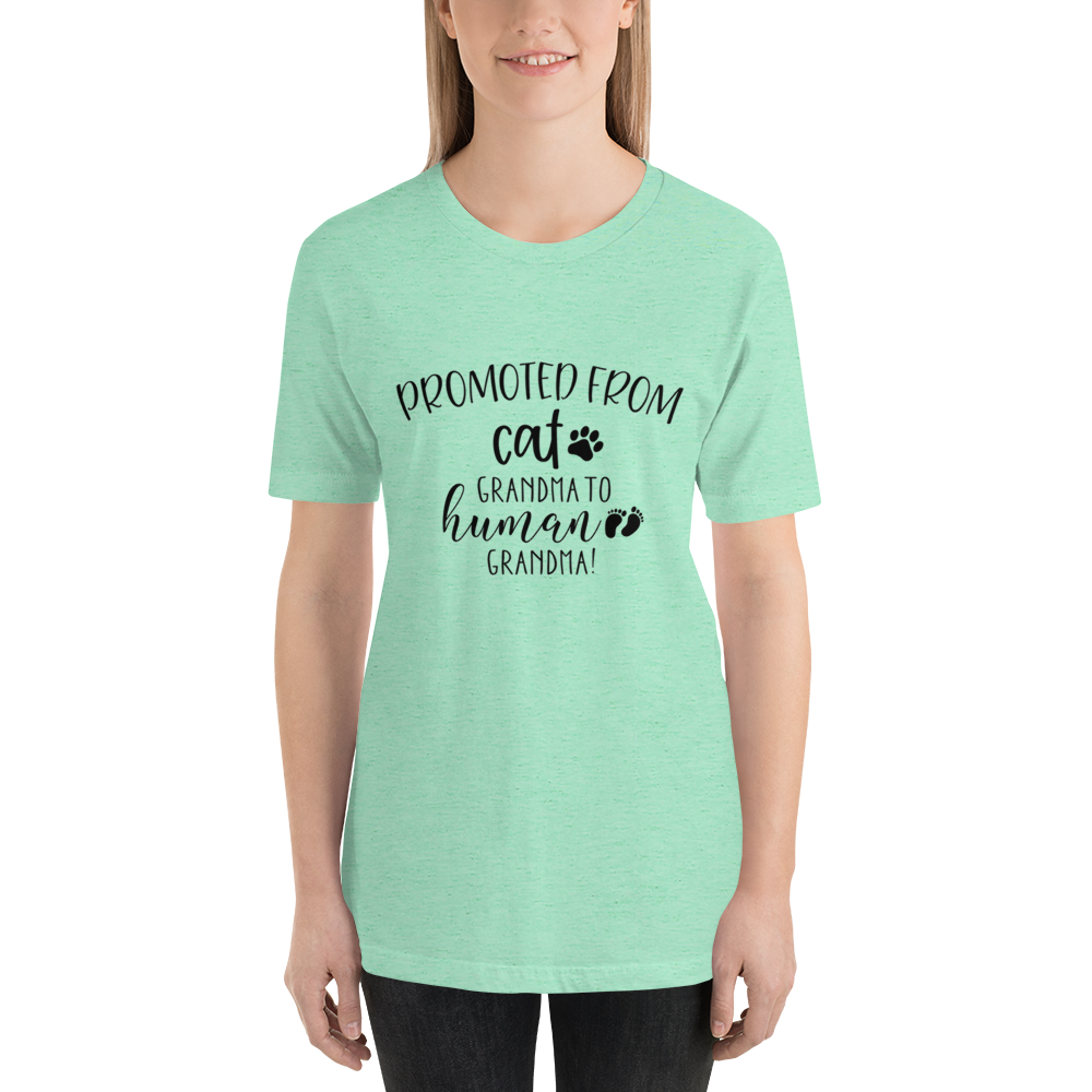 Promoted from Cat Grandma to Human Grandma T-Shirt