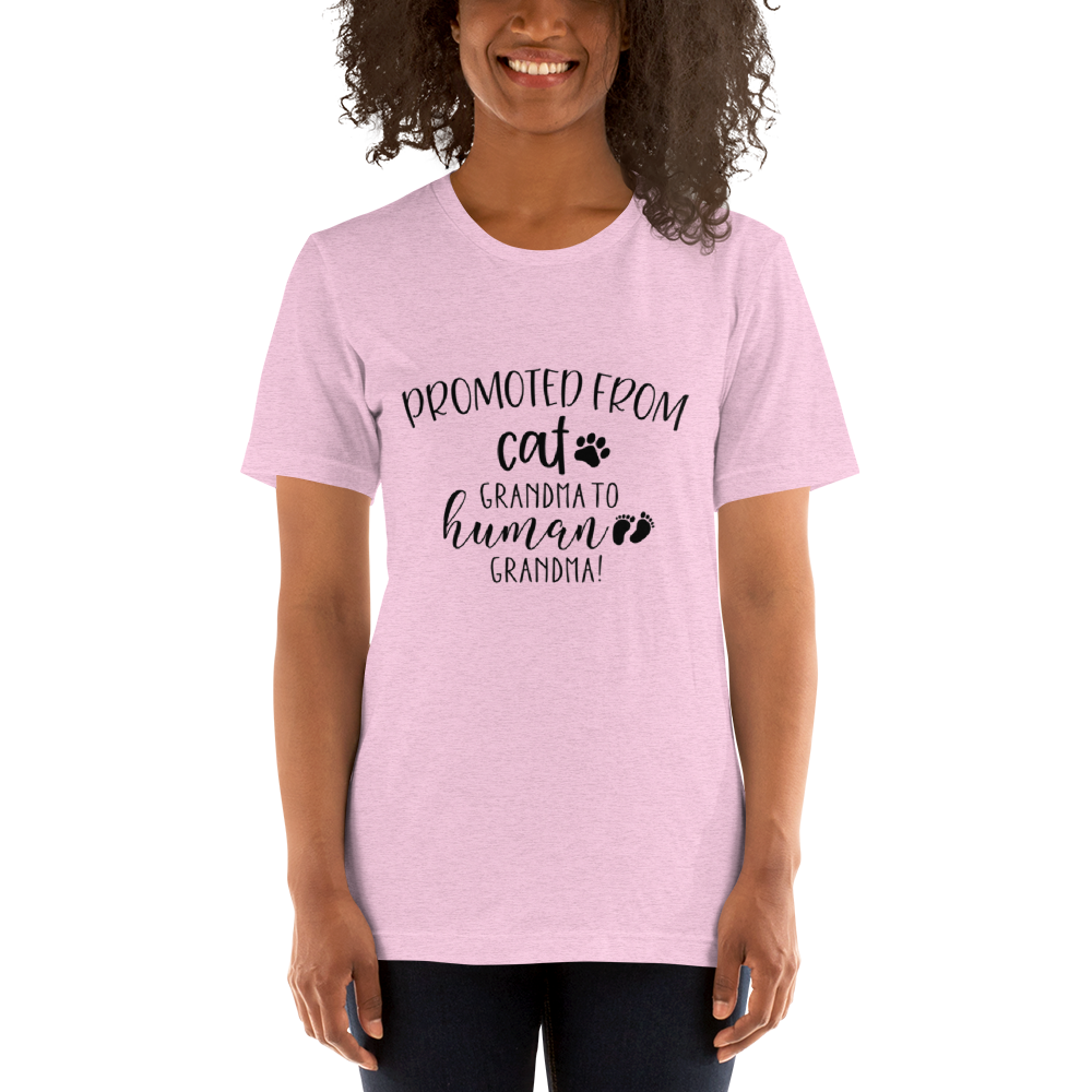 Promoted from Cat Grandma to Human Grandma T-Shirt