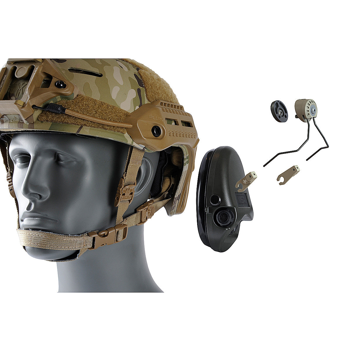 Unity Tactical SARA Sordin Adapters | Helmet Accessory
