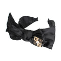 Fashion Headband with Black Bow Accent – Stylish Hair Accessory