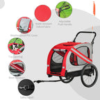 2-In-1 Pet Bike Trailer Stroller