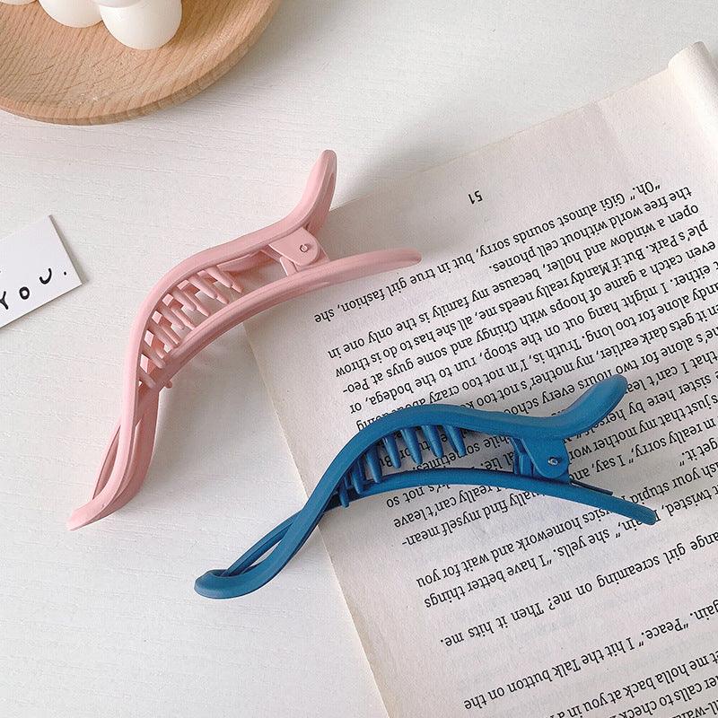 Women Large Hair Clamping Candy Color Hair Clip Seamless Plastic Duckbill Claw for Women Girls Simple Hairpins Gorgeous Hair Accessories For Women