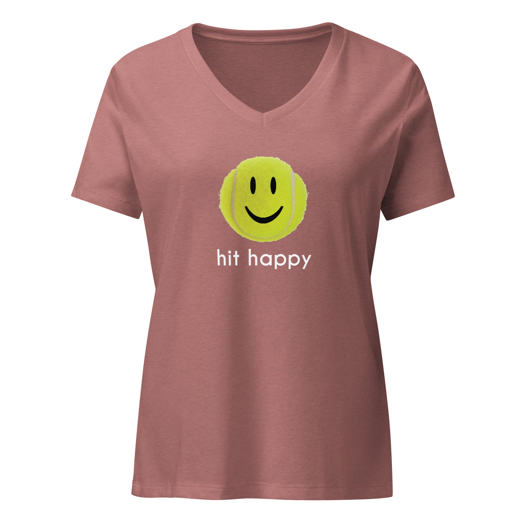 Hit Happy Women’s Relaxed V-Neck T-Shirt