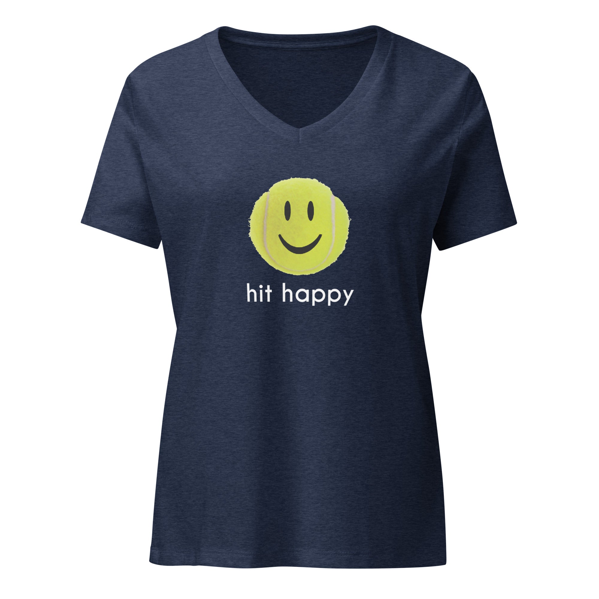 Hit Happy Women’s Relaxed V-Neck T-Shirt