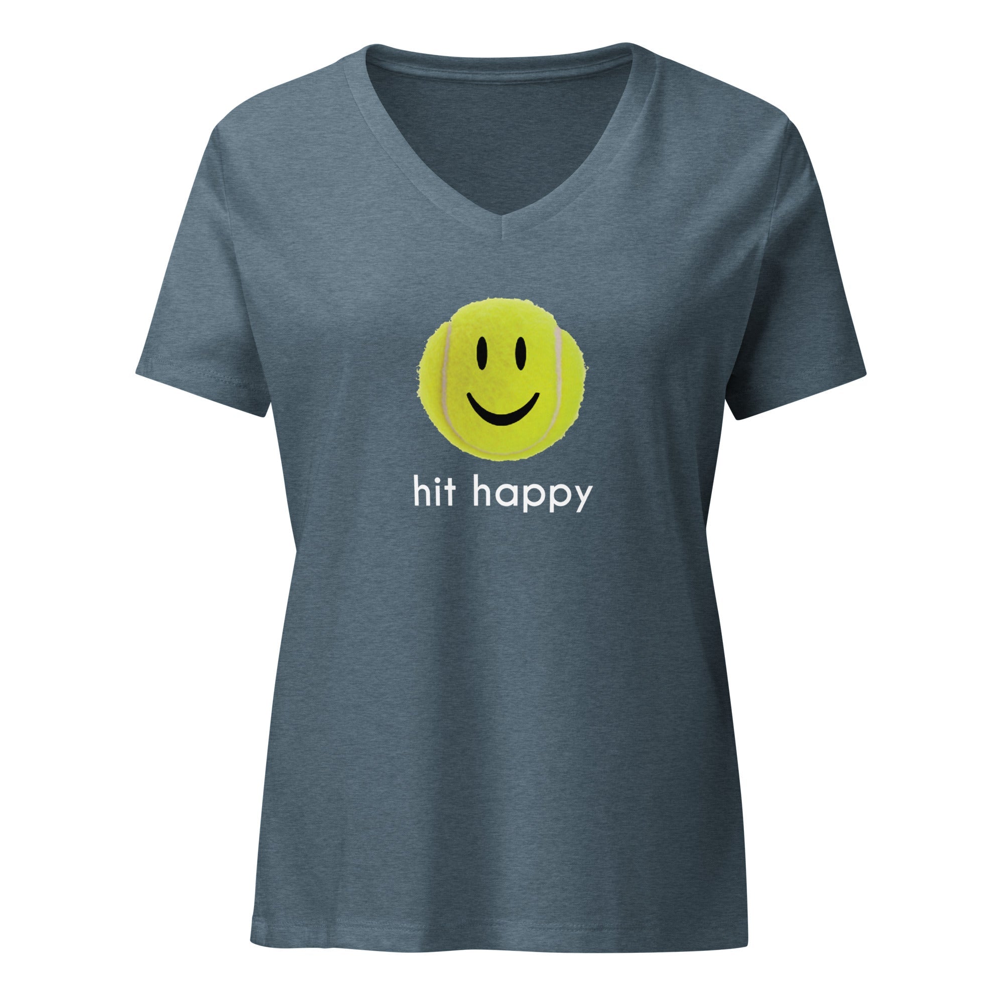 Hit Happy Women’s Relaxed V-Neck T-Shirt