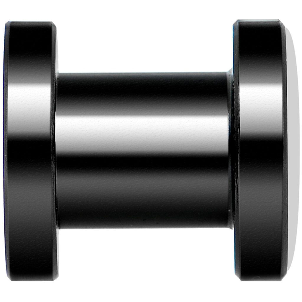 Pink Grenade Black Anodized Screw Fit Plug Set 2G