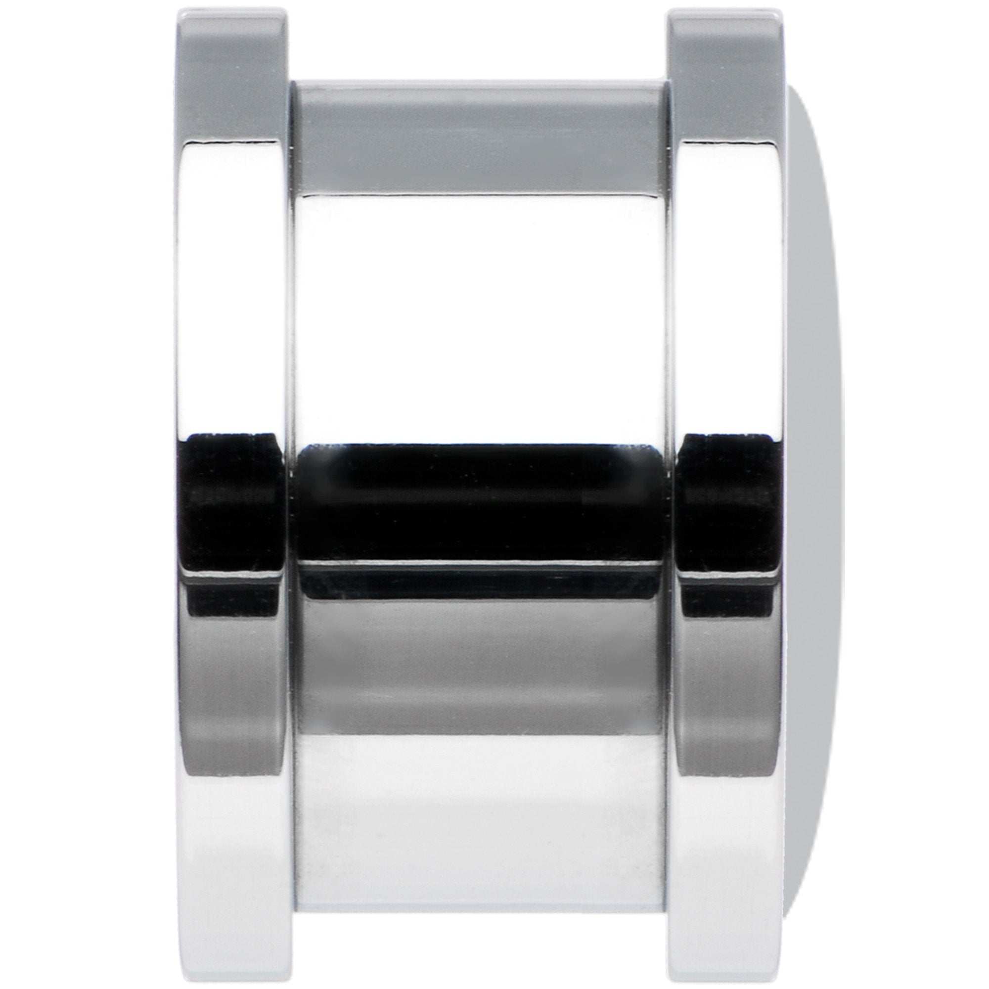 Black White Leopard Eyes Steel Screw Fit Plug Set 1/2