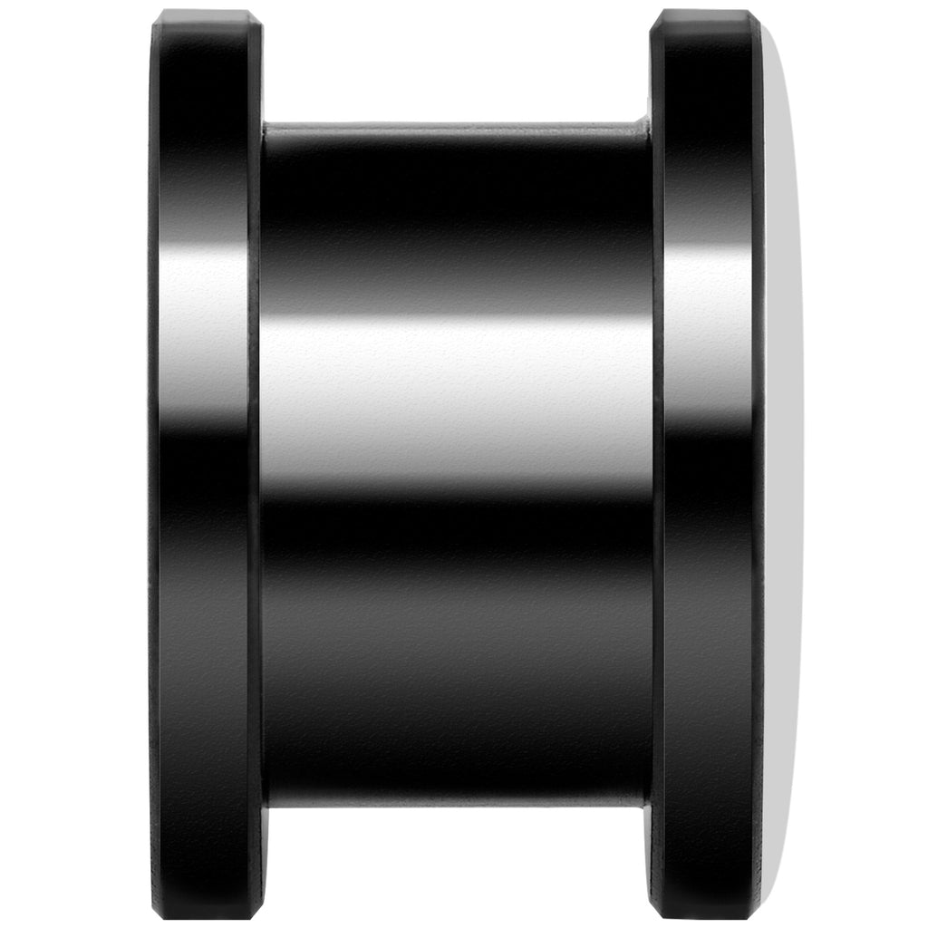 Pink Black Radiant Cross Black Anodized Screw Fit Plug Set 1/2